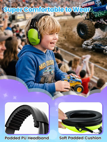 Dr.meter EM100 Noise Cancelling Headphones for Kids Adults, Ear Muffs