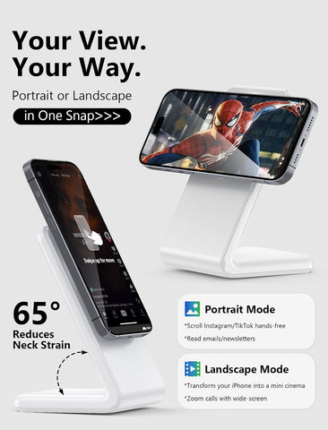 Mag.Safe Charger - Magnetic Wireless Charger for iPhone 12-17,White