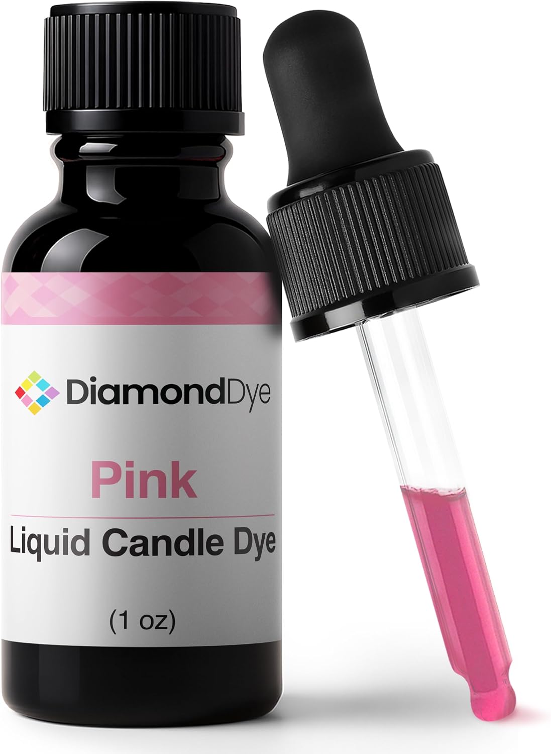 Pink Liquid Candle Dye, Soy, Paraffin & Beeswax Candle Making, 1 oz