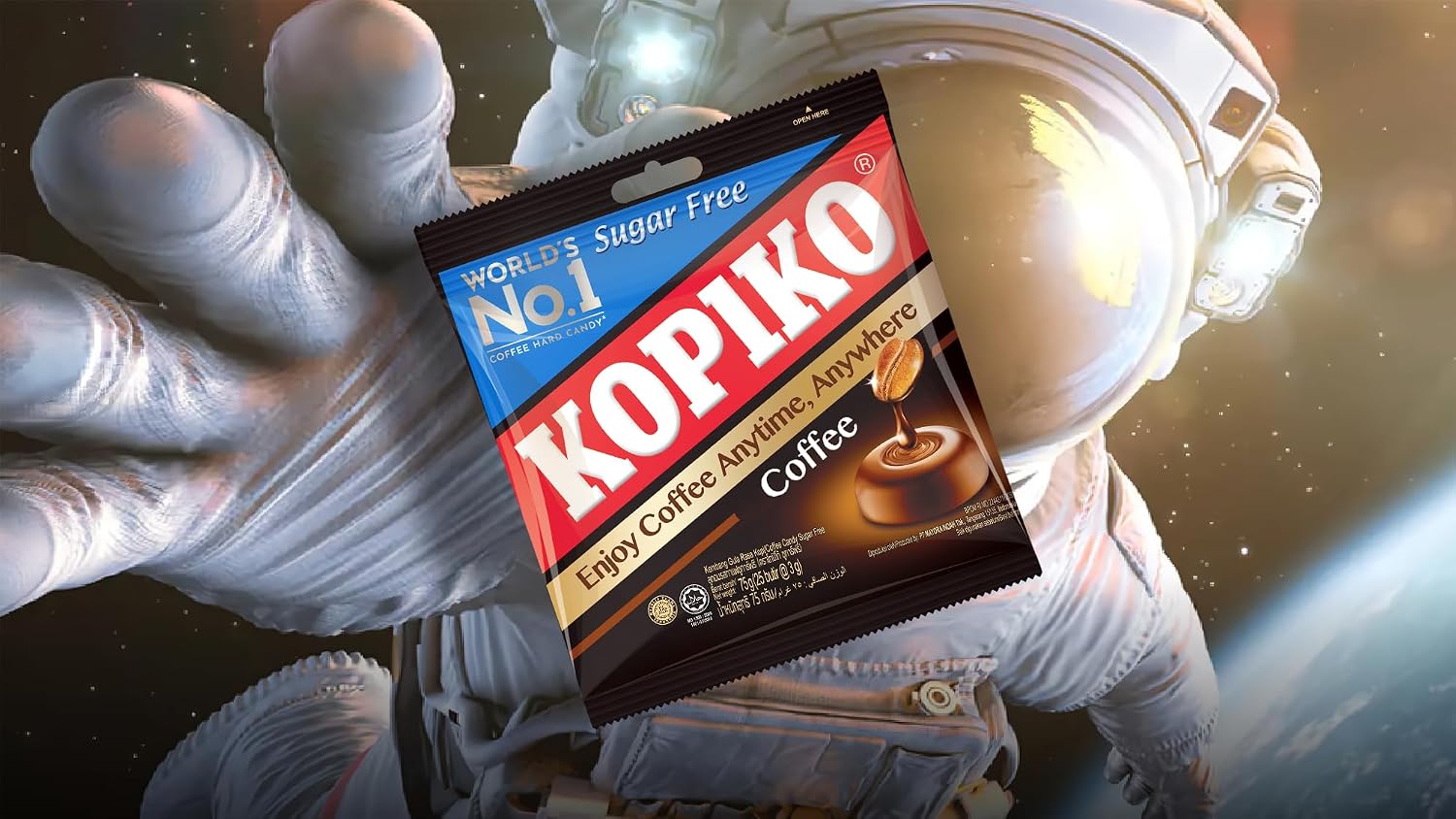 Kopiko Sugar Free Coffee Candy – Bold-Tasty Hard Candy from Indonesia with Real Coffee Extract – A Satisfying Boost for On-the-Go Energy (4.23oz)