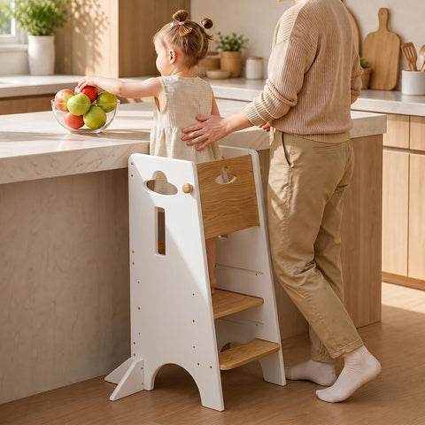 COSYLAND Toddler Tower Toddler Standing Kitchen Stool (NO Wide Back Panel)