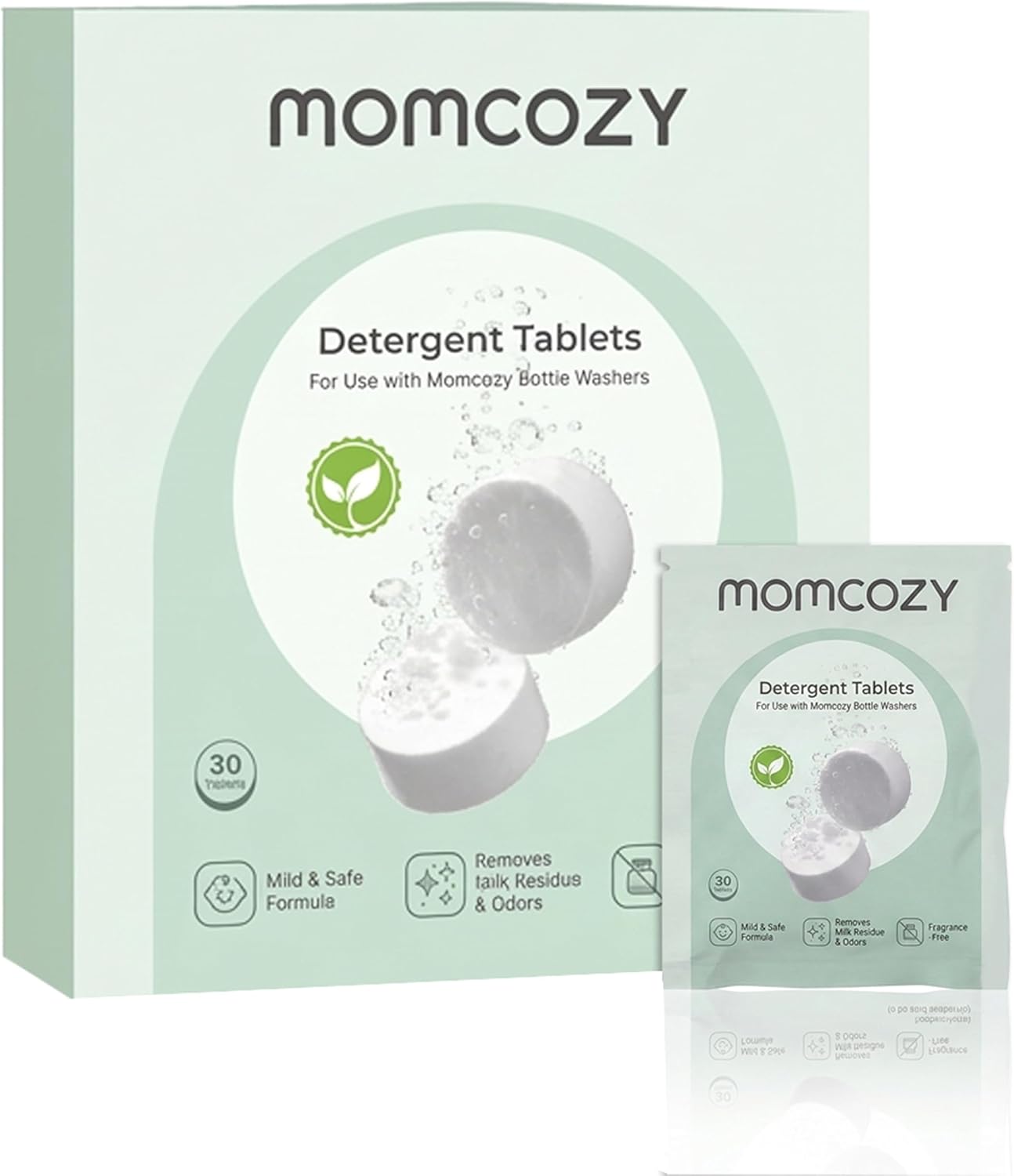 Momcozy Official Detergent Tablets for Momcozy Baby Bottle Washers, 30 Tablets