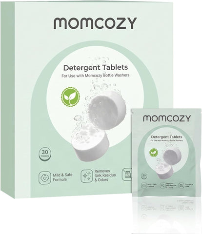 Momcozy Official Detergent Tablets for Momcozy Baby Bottle Washers, 30 Tablets
