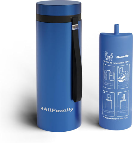 4ALLFAMILY Nomad Big Insulin Cooler Travel Case for 1-7 Pens - Blue
