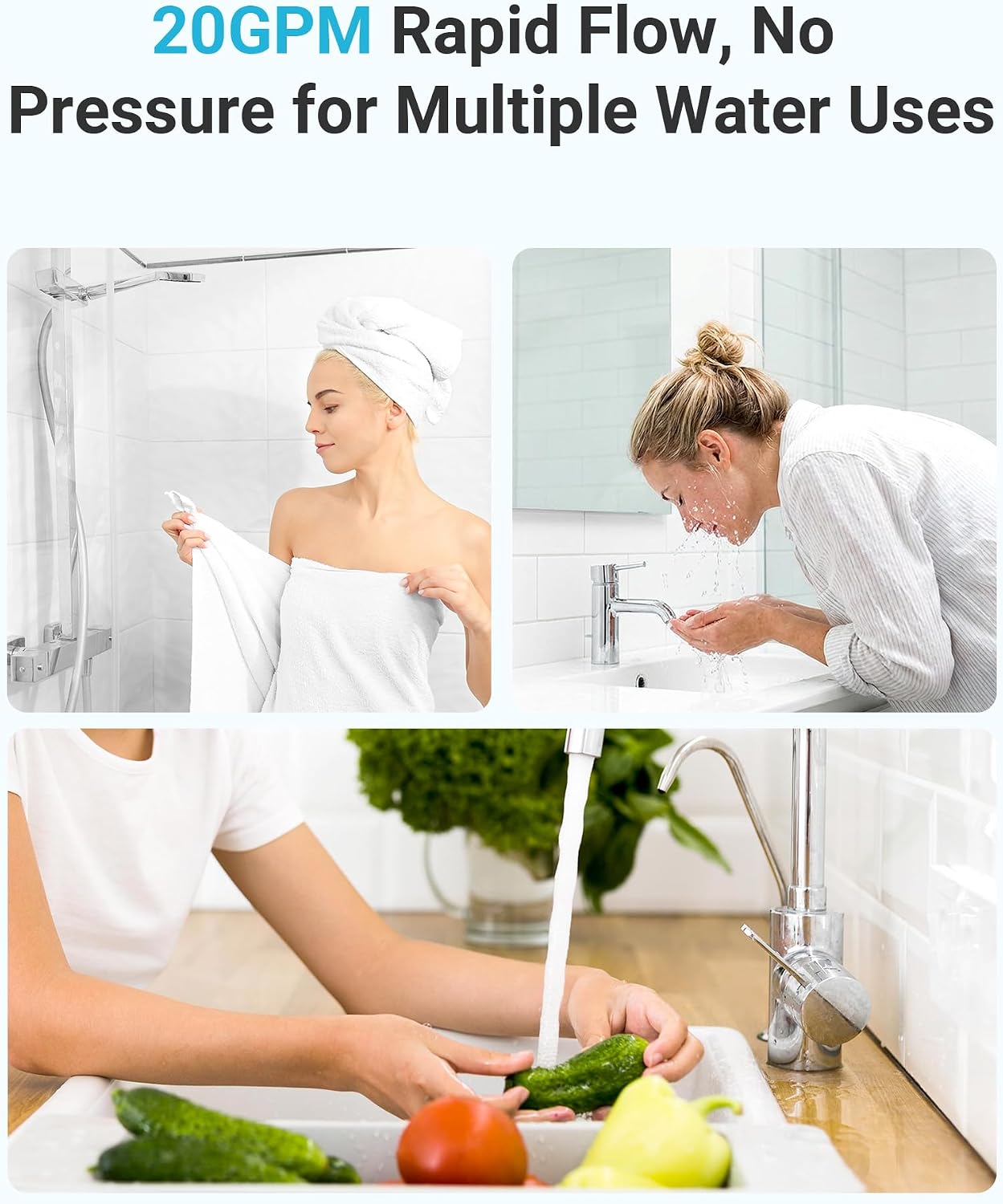 AQUA CREST AP810 Whole House Water Filter for 3M® Aqua-Pure AP810, 5 Micron