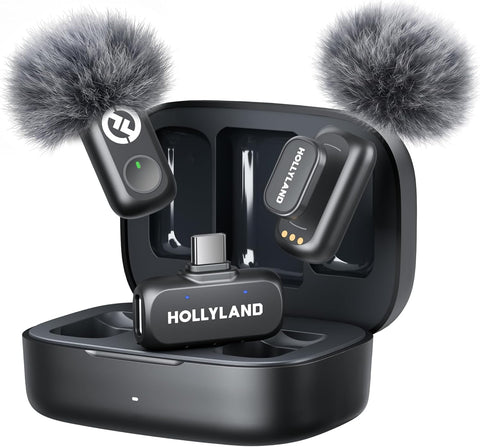 Hollyland Lark A1 (2TX+USB-C RX+Charging Case) Wireless Magnetic Microphone