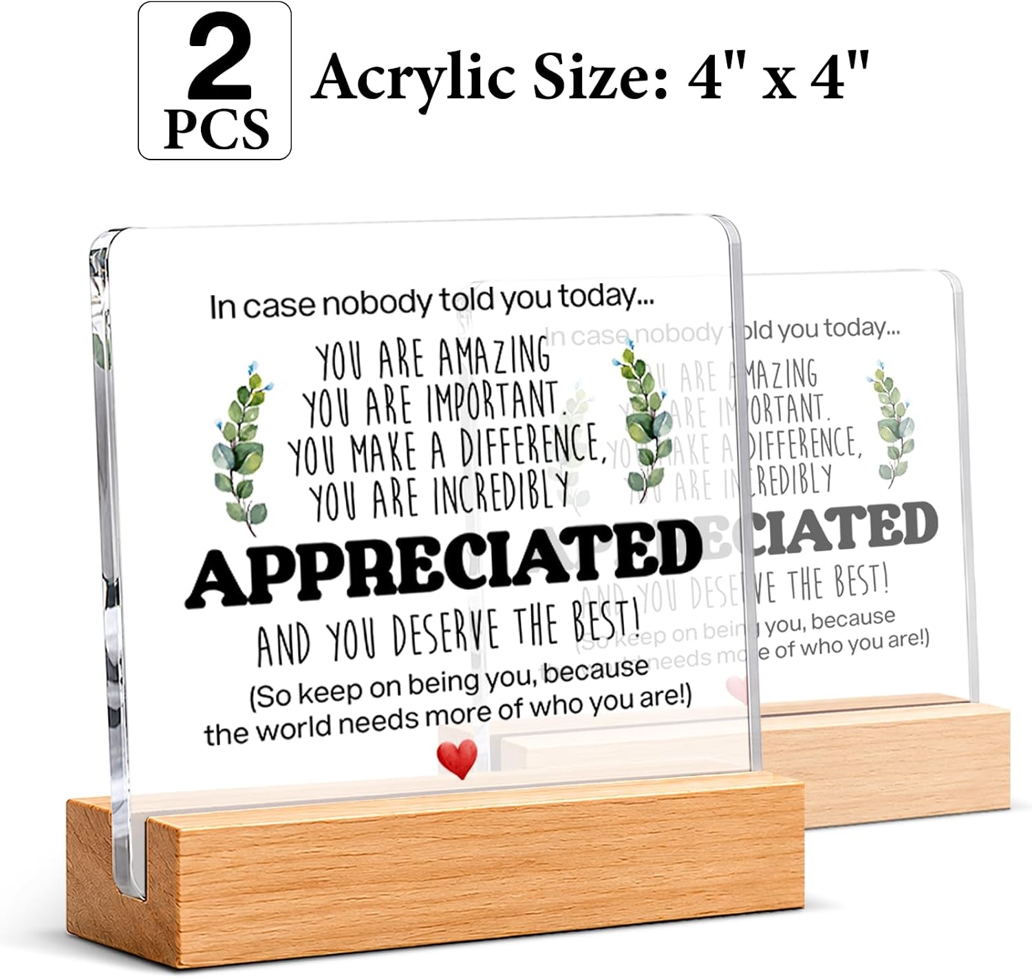 Thank You & Appreciation Gifts Bulk for Coworkers Friends, Set of 2