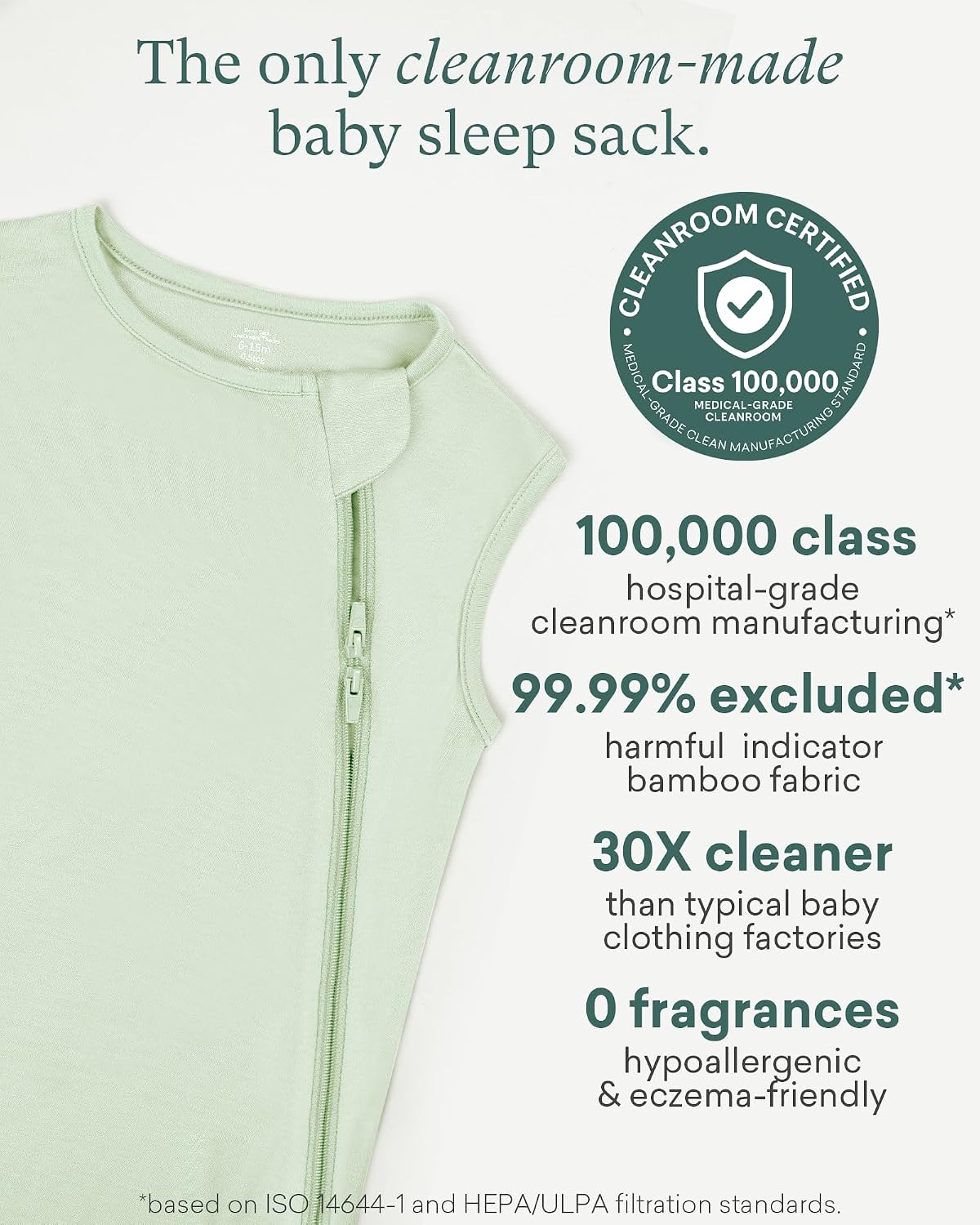 PurComfy Summer Sleep Sack, 0.5 TOG Bamboo Viscose Baby Wearable Blanket