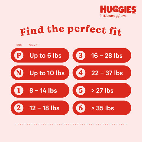 Baby Diapers Size 1 (8-14 lbs), 168ct, Huggies Little Snugglers