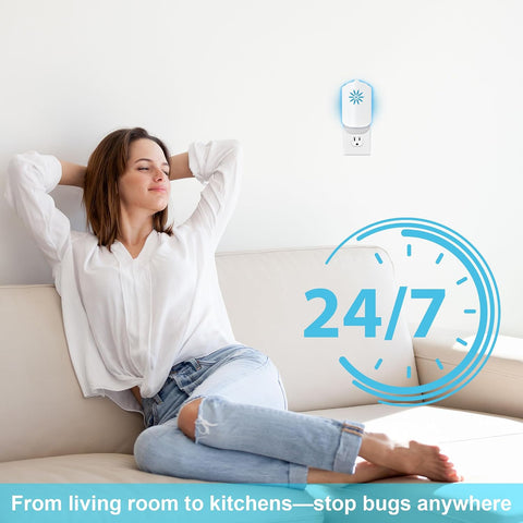 2 Flying Insect Trap for Indoors, Plug in Fly Trap Bug Catcher for Gnats Captures Fruit Flies, Mosquito and Gnats, Gnat Traps for House Indoor