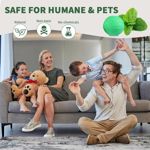 Mouse Rodent Repellent, 32 Pack Natural Mouse Repellent Peppermint Oil for Mice, Rats, Squirrels and Pests, Keeps Pests Away Effectively from Garden & Home,Camper, Warehouse,Indoor & Outdoor Use