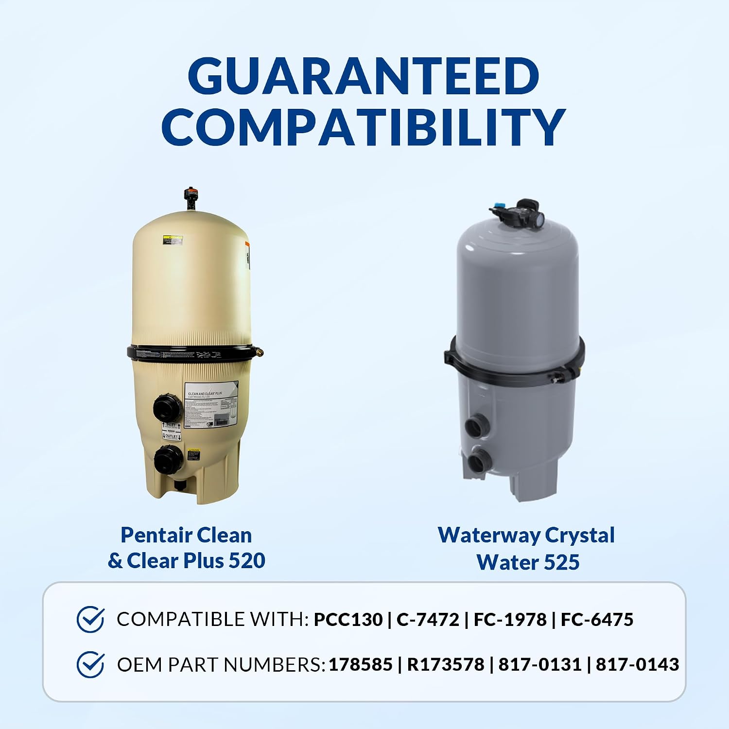 Essential Series for Pentair CCP520 Pool Filter Cartridges 520 sqft