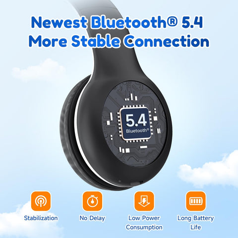EarFun K2 Kids Bluetooth Headphones for School, Kids Headphones with Mic