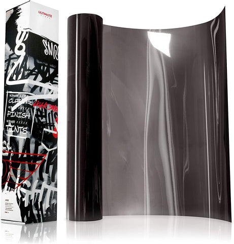 VViViD+ Ultimate Headlight Taillight Tint Vinyl Wrap (12" x 7ft, Light Smoke)