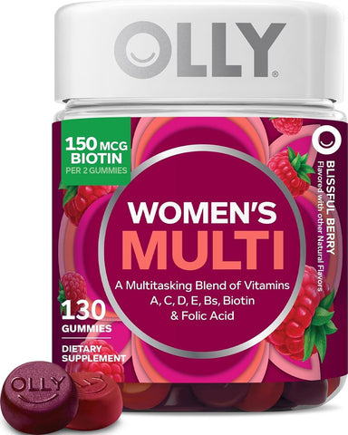 OLLY Women's Multivitamin, Supports Overall Wellness,* Biotin - 130 Count