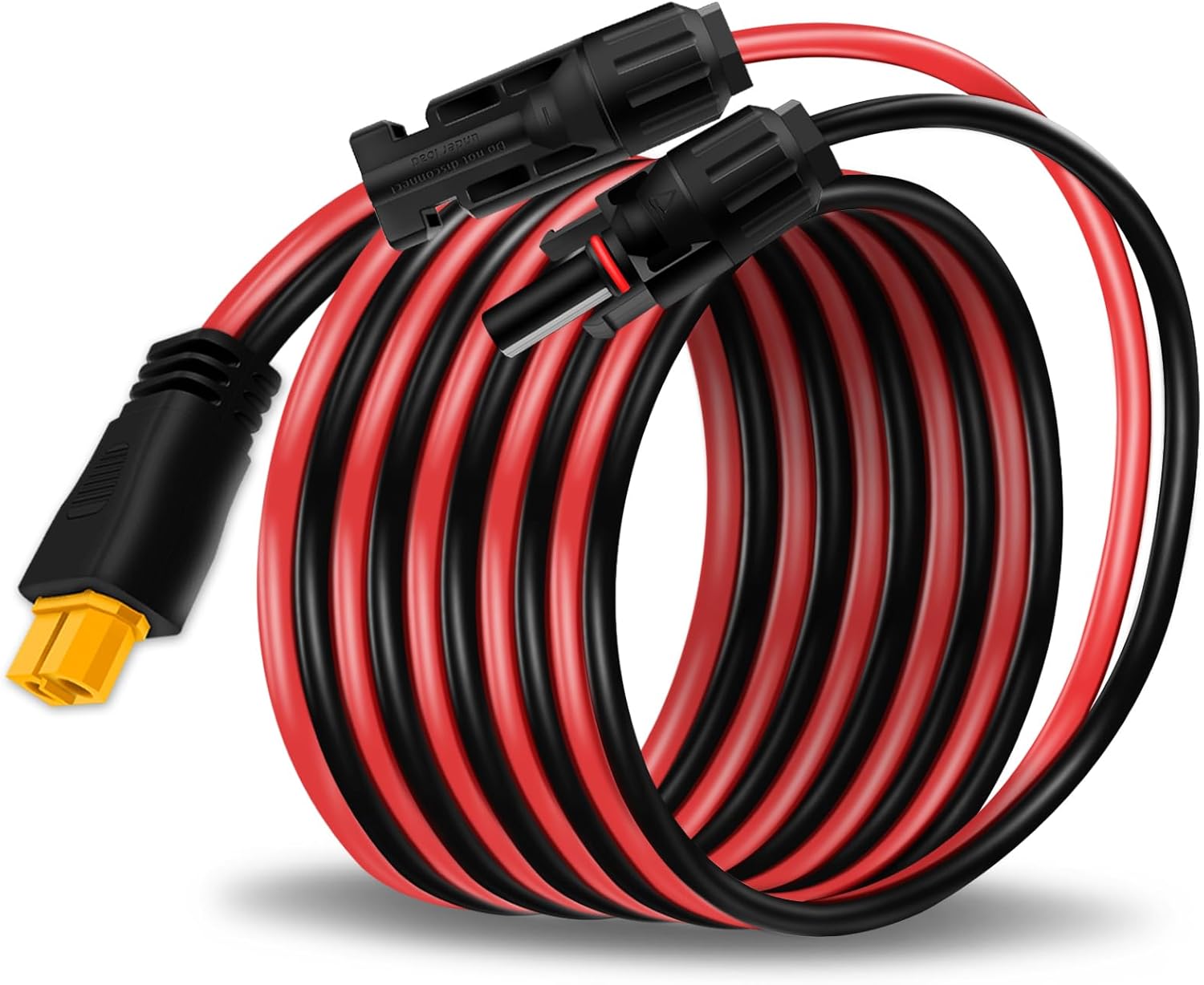 COMeap Solar Panel Cable for Ecoflow Anker SOLIX 12AWG, 10FT/3M Compatible with MC-4 to XT60 Plug Solar Panel Connector Adapter Extension for Portable Power Station Solar Generator RV