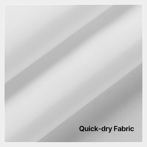 River Dream Fabric Snap in Shower Curtain Liner Replacement,White,36x54