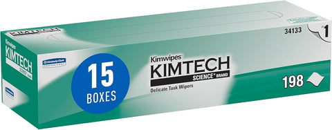 Kimtech Science Kimwipes Delicate Task Wipes, 15 Boxes x 198 Sheets (34133)