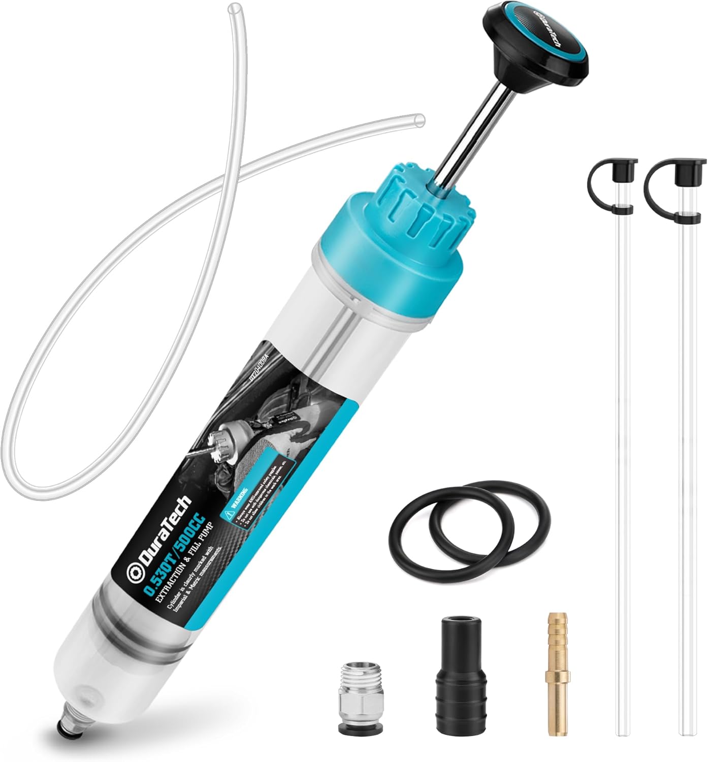 DURATECH 500CC Fluid Extractor with Long Hose and Extension Tubes