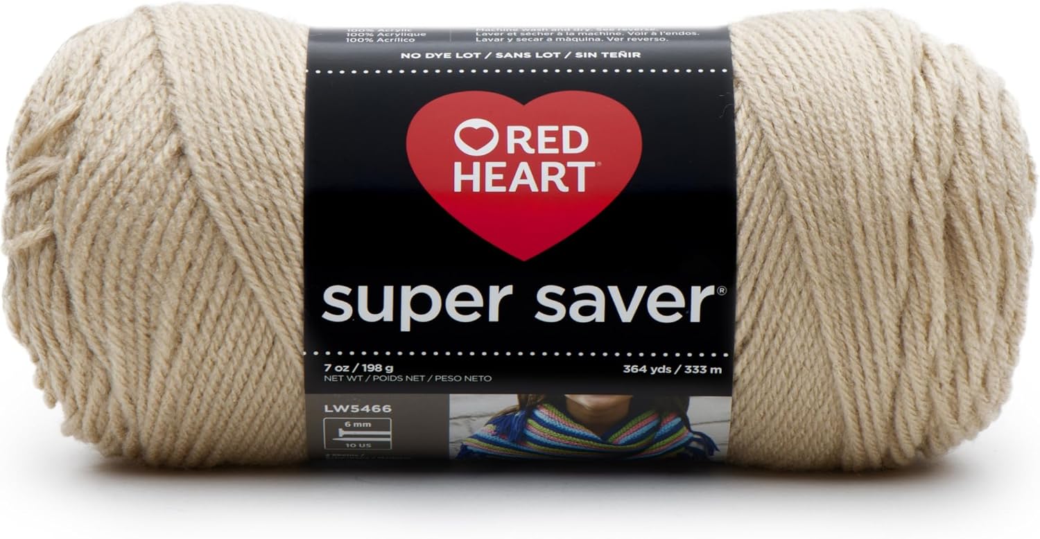 RED HEART Super Saver Yarn, Buff
