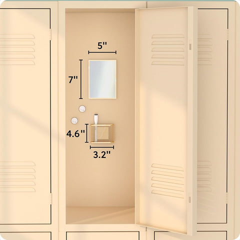 U Brands Magnetic Locker Accessories & Decor Kit, Elevated Gold