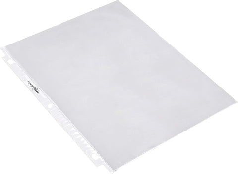 Amazon Basics Sheet Protectors for 3 Ring Binder, Heavyweight, Polypropylene, Top Loading, Letter Size, 8.5 x 11 Inch, 200-Pack, Clear