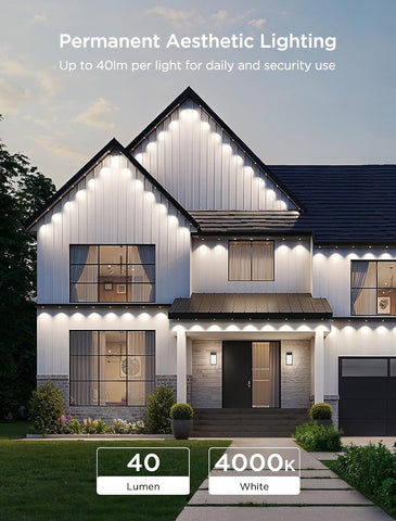 Govee Permanent Outdoor Lights 2, 100ft RGBIC Outdoor Lights with 100 Modes