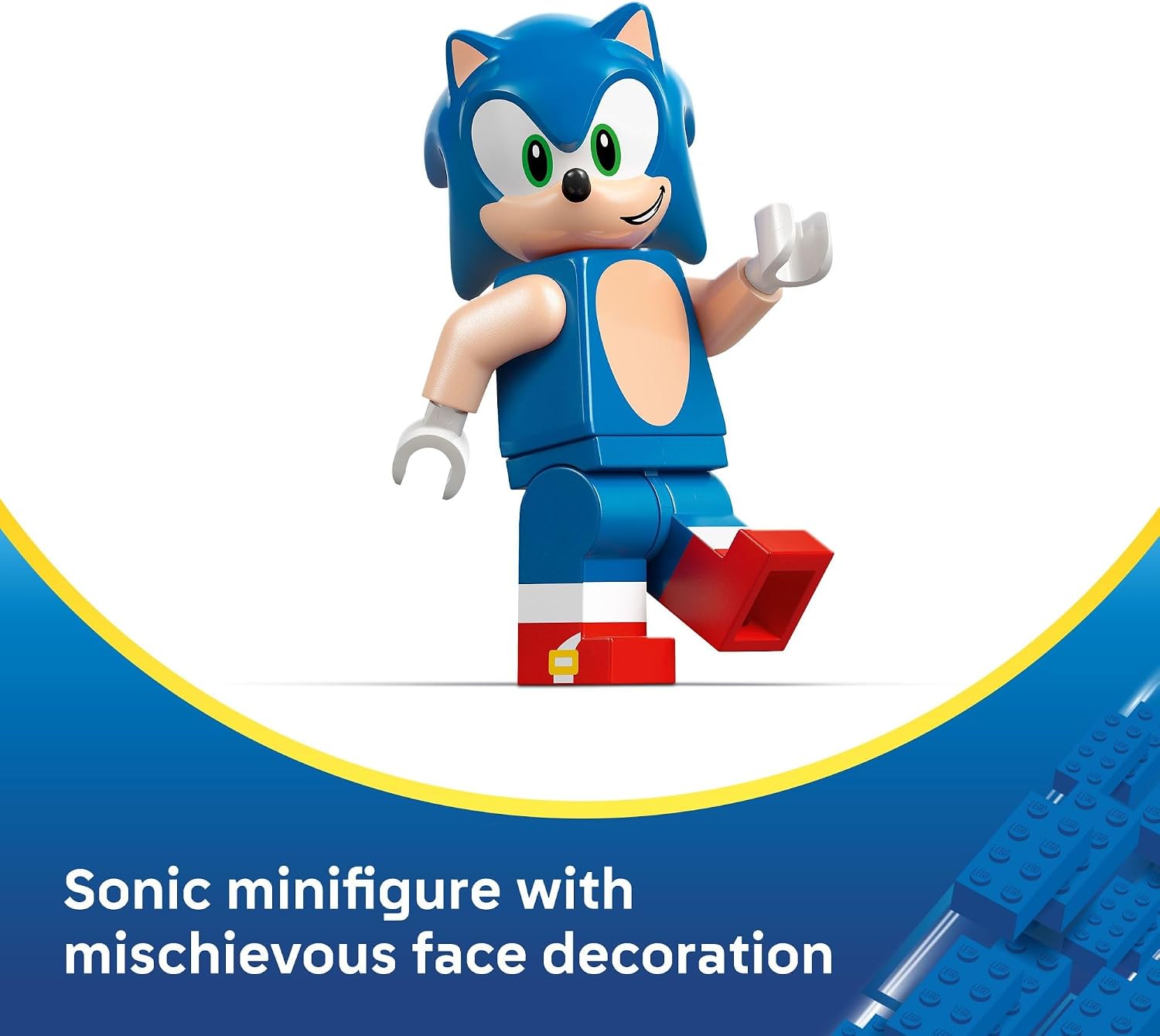 LEGO Sonic The Hedgehog Sonic: Speedster Lightning Race Car Toy for Boys & Girls - Toy Building Set W/Minifigure for Kids & Gamers, Ages 7+ - Gift Idea for Birthdays - 77117
