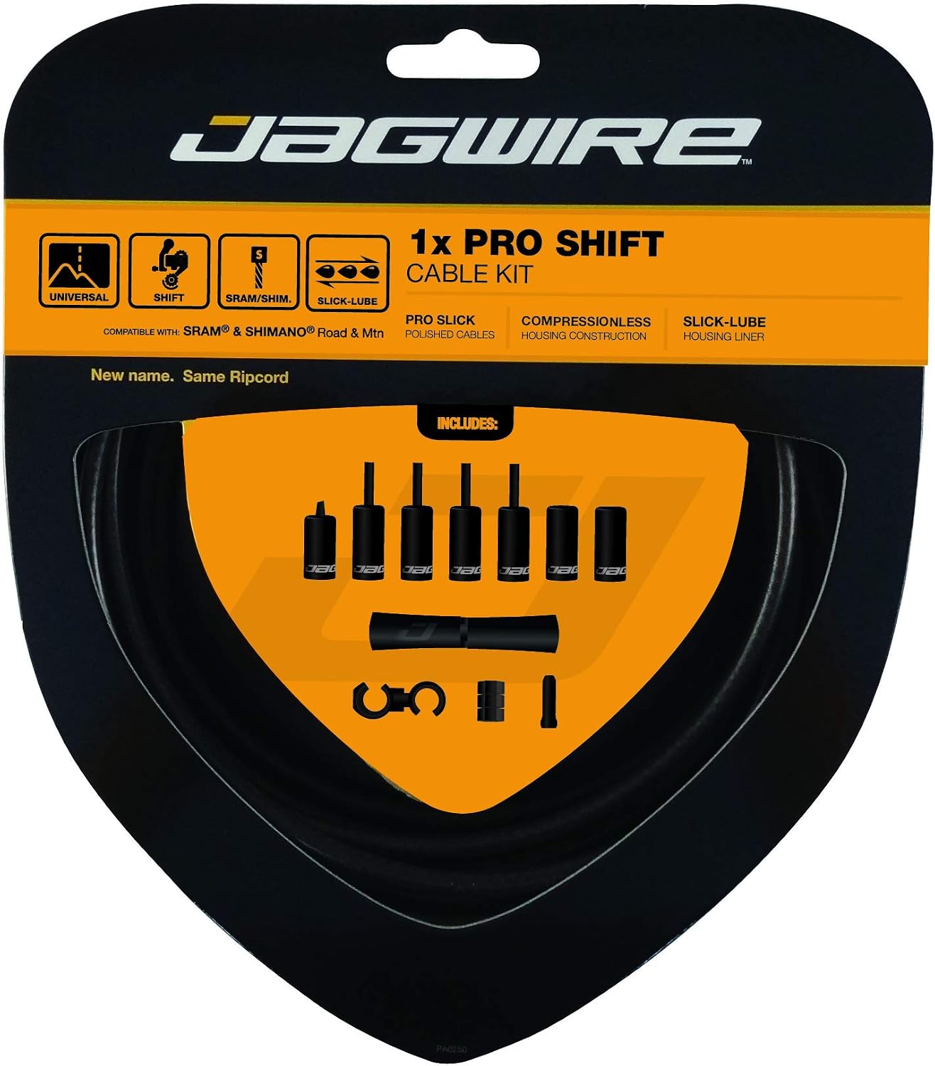 Jagwire - Universal 1x Pro Shift Kit |for Road, MTN, and Gravel Bike | SRAM and Shimano Shifter Compatible | Stealth Black