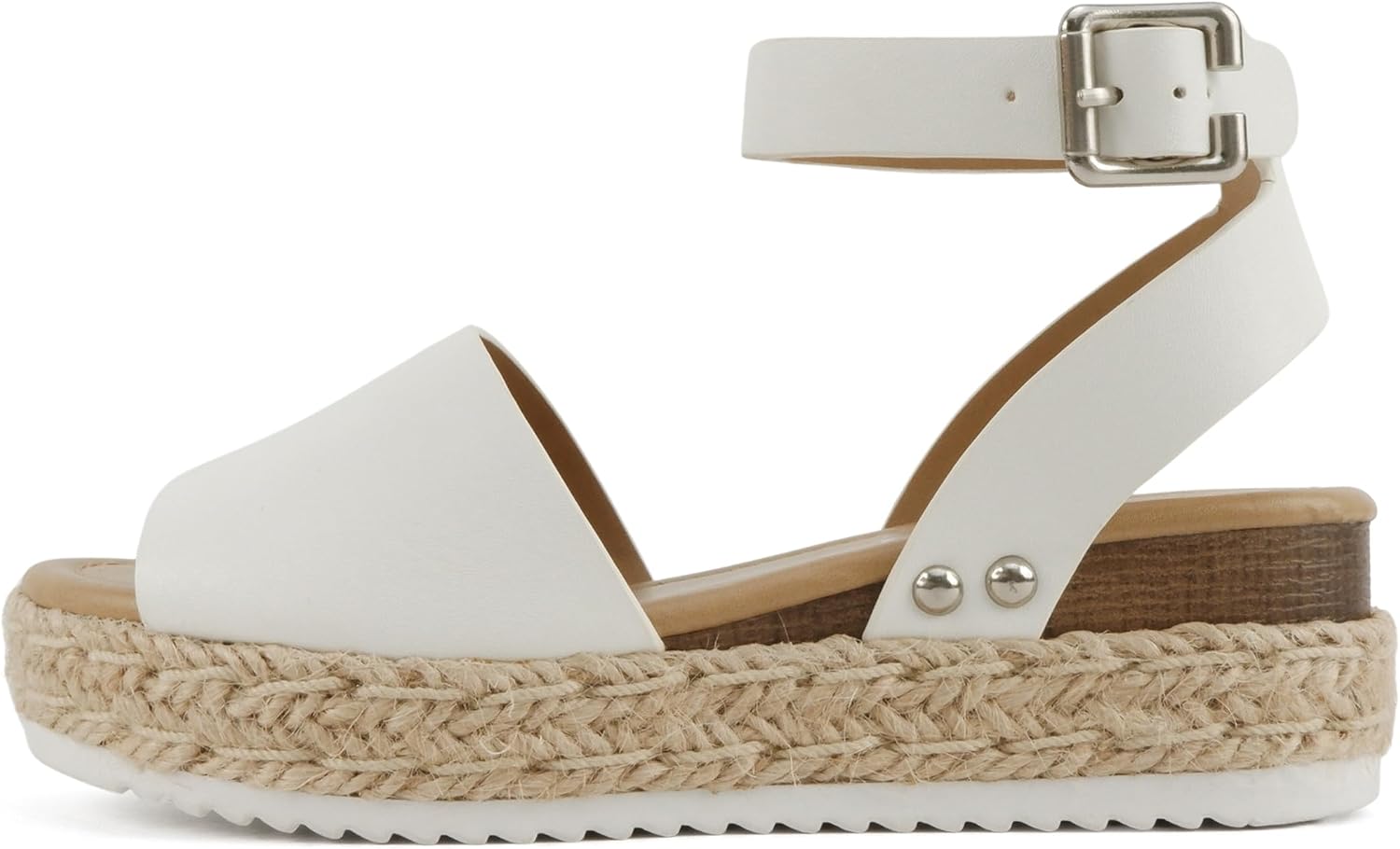 Soda Little Kids/Children/Girls Topic-IIS Espadrille Flatform Wedge Open Toe Sandals