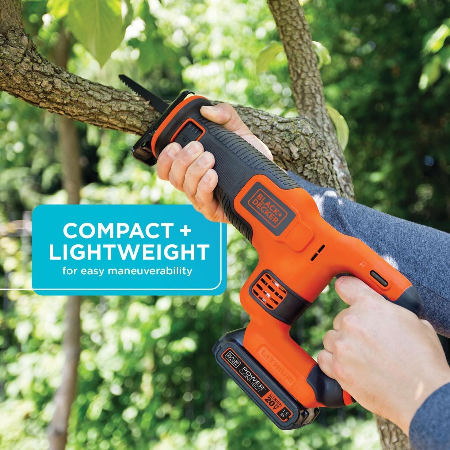 BLACK+DECKER 20V MAX* Cordless Reciprocating Saw Kit (BDCR20C)