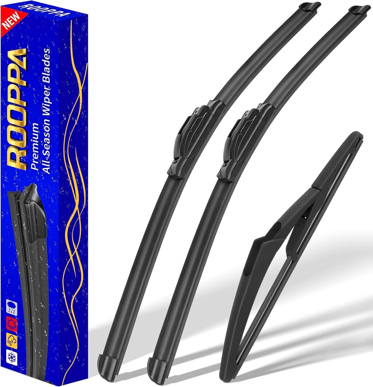 3 Wipers Fits Mini Cooper 2006-11 F55 F56 2014-24 R56 2007-12 Wiper Blades