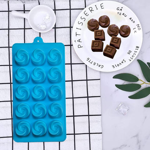 Silicone Gummy Candy Molds - 4Pcs Chocolate Mold, Non-stick and Bpa Free for Jelly, Chocolate, Baking, Wax Melt, Ice Cubes