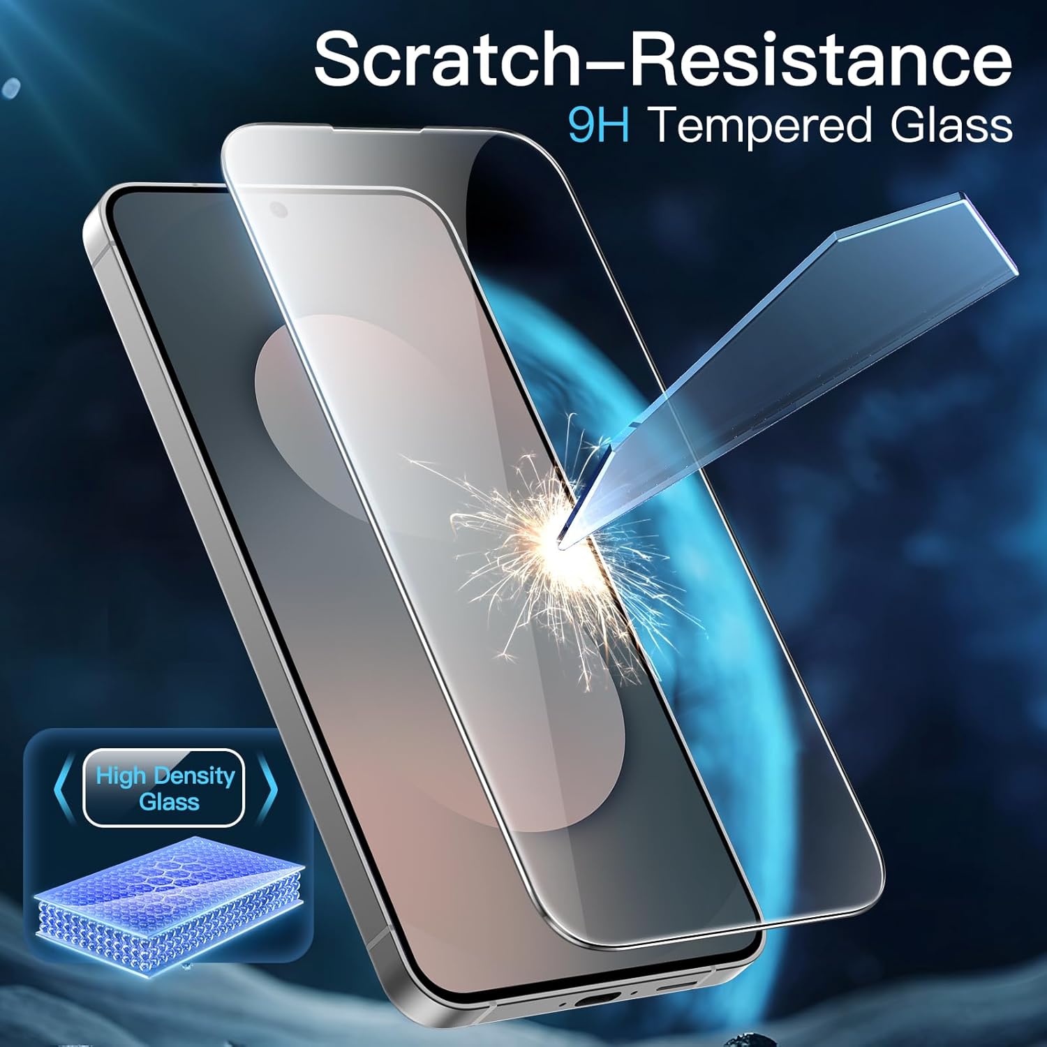 JETech Screen Protector for Samsung Galaxy S25 FE, 3-Pack