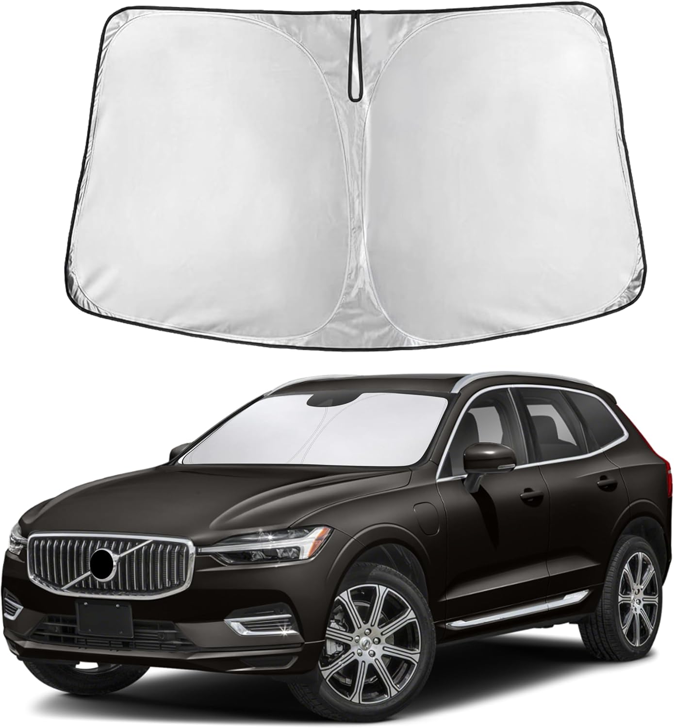 EcoNour Windshield Sunshade Compatible for Volvo XC60 2018-2024 2025 2026
