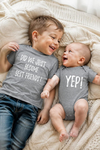Tstars Big Brother Little Bro Best Friends Matching Set Shirt Baby Bodysuit
