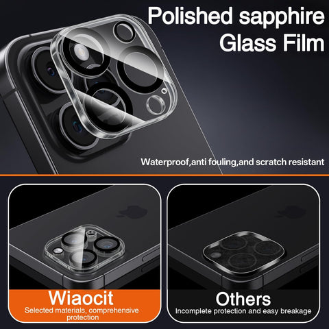 Wiaocit Camera Lens Protector for iPhone 15 Pro/iPhone 15 Pro Max