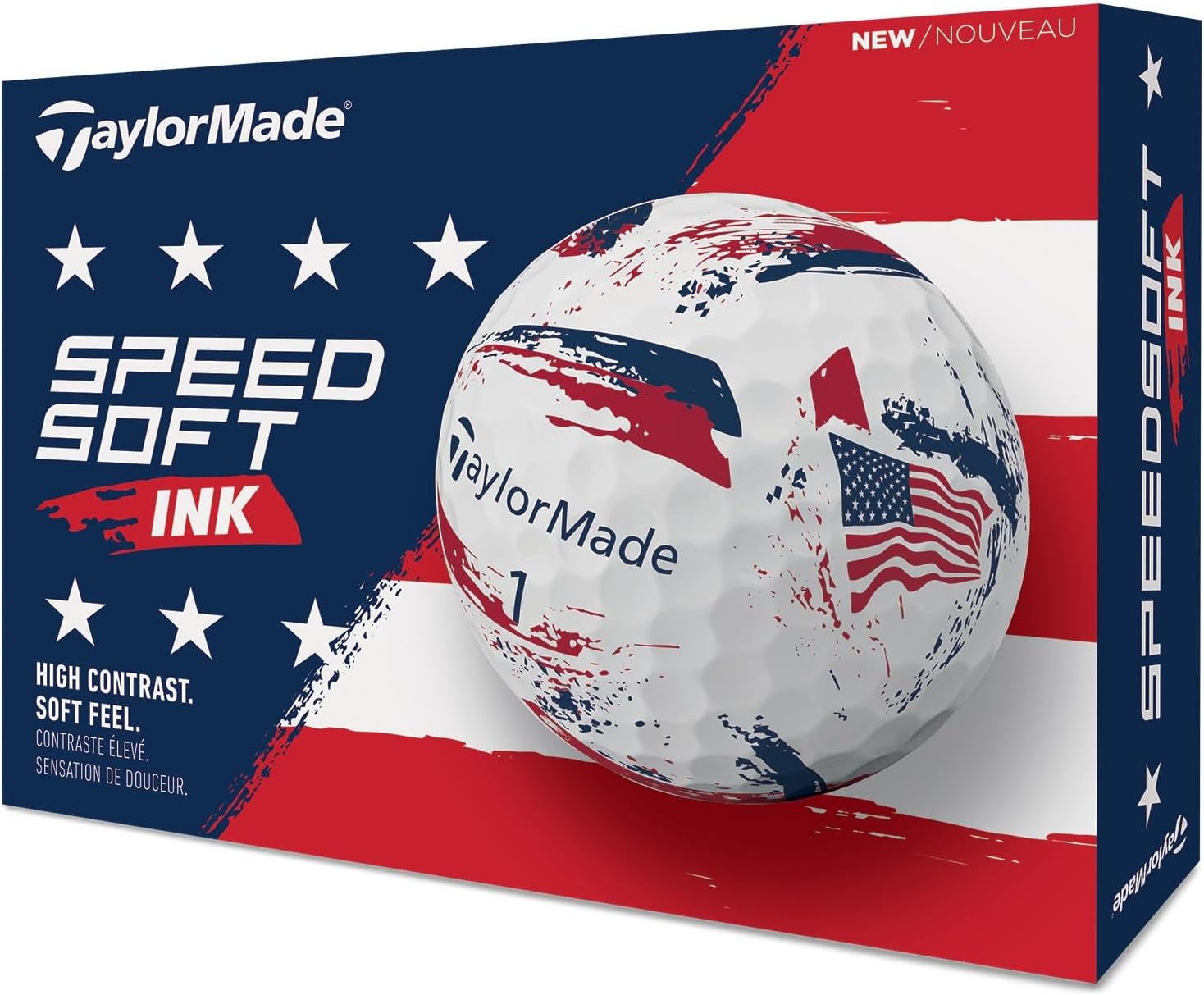 TaylorMade SpeedSoft Golf Balls, Maximum Distance with Ultra-Soft Feel, Perfect for Off The Tee and Around The Green
