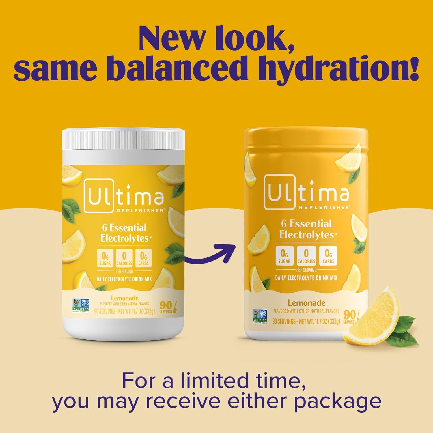 Ultima Replenisher Daily Electrolyte Powder Drink Mix, 90-Serving Canister