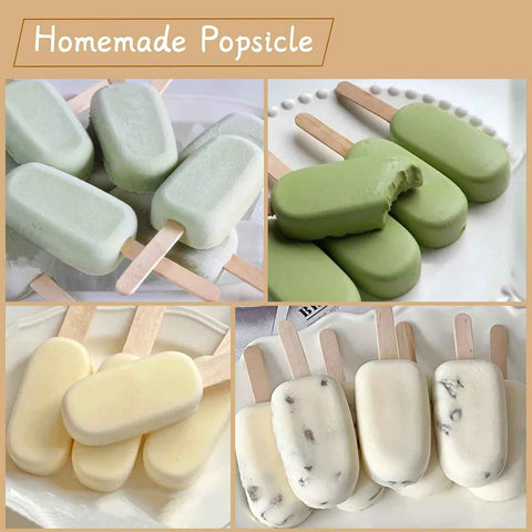 KTOJOY 100Pcs Jumbo Wooden Craft Sticks Popsicle Stick 6” Long x 3/4”Wide Treat Ice Pop for DIY Crafts，Home Art Projects, Classroom Supplies