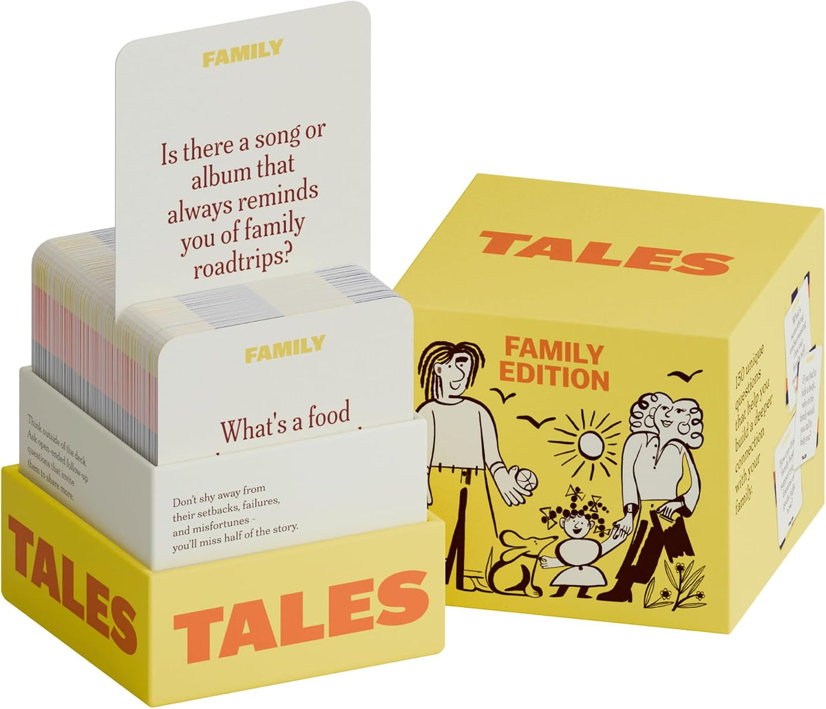 TALES 150 Conversation Cards, Family Edition, Create Meaningful Connections