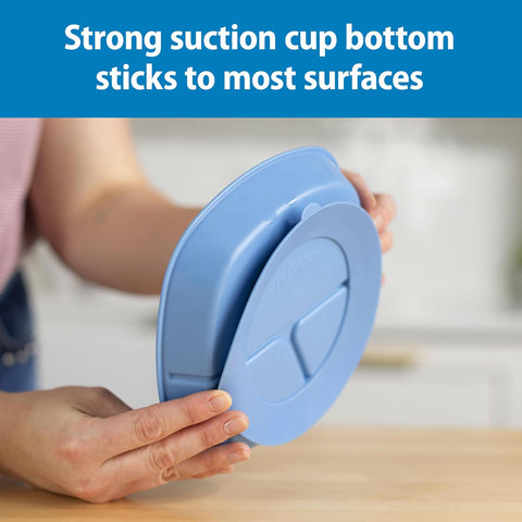 Dr. Brown's No-Slip Divided Suction Plate, Ecru, 1-Pack