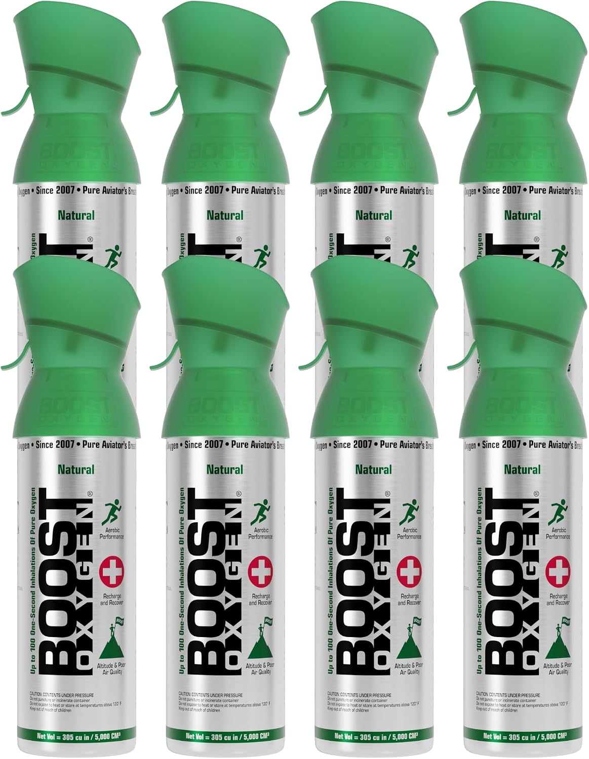 Boost Oxygen Medium Natural 5L Canister, 8 Pack