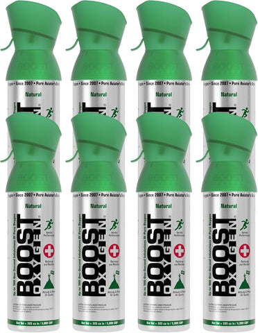 Boost Oxygen Medium Natural 5L Canister, 8 Pack