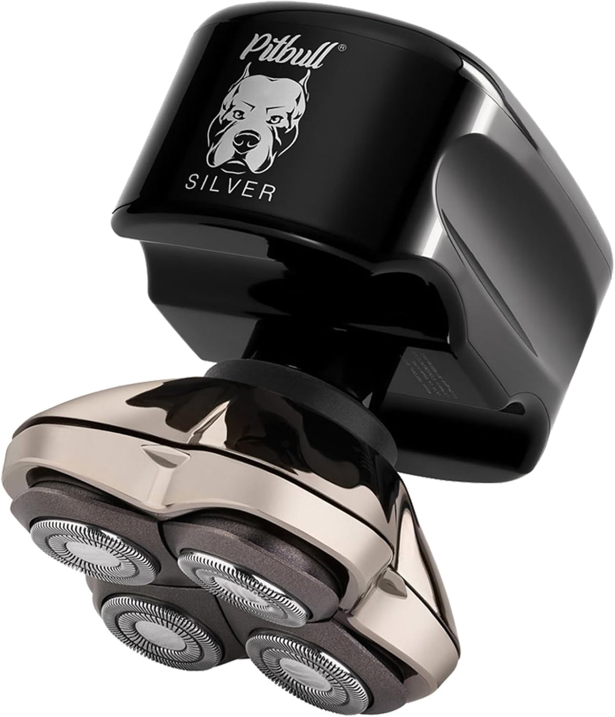 Skull Shaver Pitbull Silver PRO SX5 Head and Face Shaver, Cordless Razor
