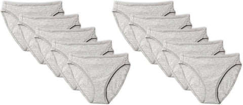 Amazon Essentials Women's Cotton Spandex Bikini Brief Underwear (Available in Plus Size)