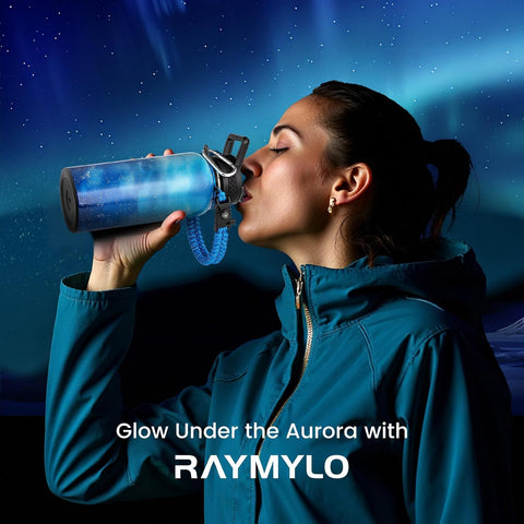 RAYMYLO Insulated Water Bottle 32 oz, Triple Wall Vacuum Stainless Steel