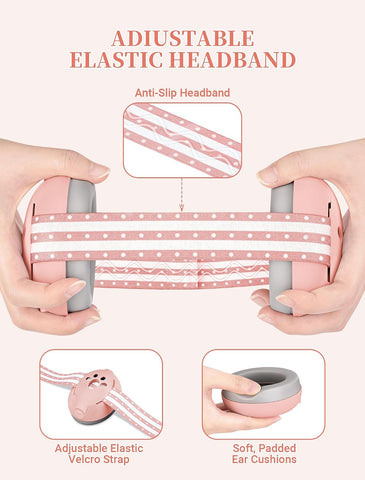 Baby Headphones for Noise, 2-in-1 Baby Ear Muffs Noise Protection