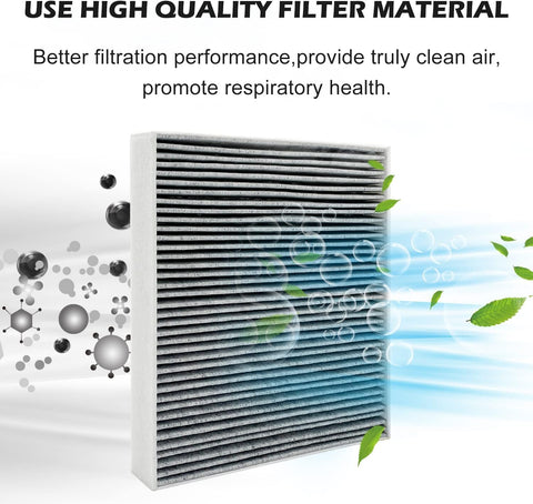 Capume for Cabin Air Filter JM133 Fits for 2021-2025 2026 Elantra, 2022-2026 Ioniq 5, 2021-2026 Santa Fe, 2020-2026 Sonata, 2022-2026 Tucson, 2021-2026 K5, Fits 97133 - L1000, 97133-N9100, PC99594P