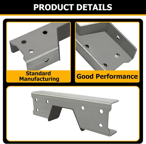 KUAFU 6 Inch Drop Rear C Notch Kit Compatible with 1989-1998 Chevy Silverado/GMC Sierra C1500 K1500 Trucks Bare Metal Steel